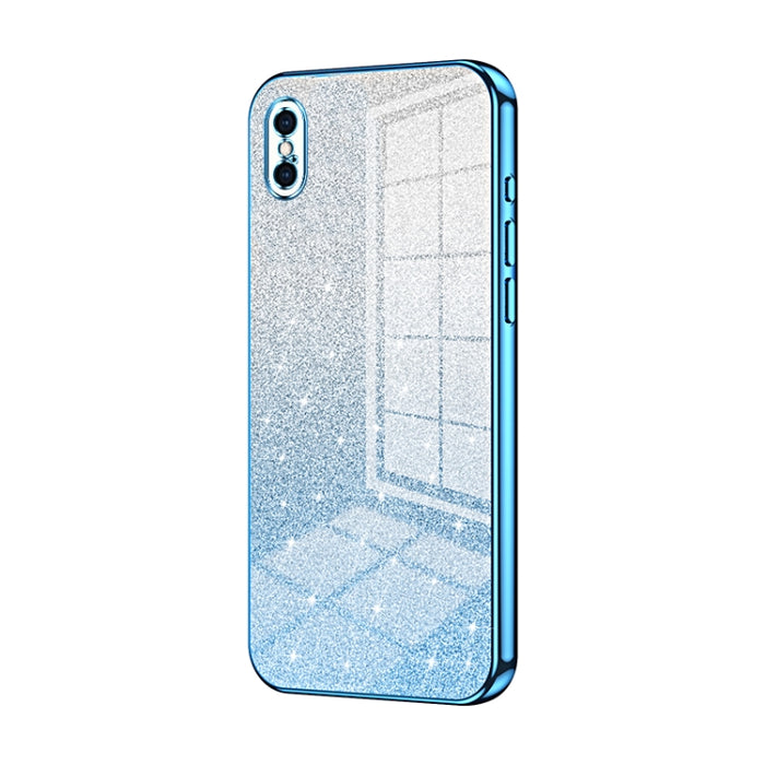 Caja de teléfono galvanizada con polvo de brillo degradado, For iPhone 11 Pro Max, For iPhone 11, For iPhone 11 Pro, For iPhone X / XS, For iPhone XR, For iPhone XS Max, For iPhone 8 Plus / 7 Plus