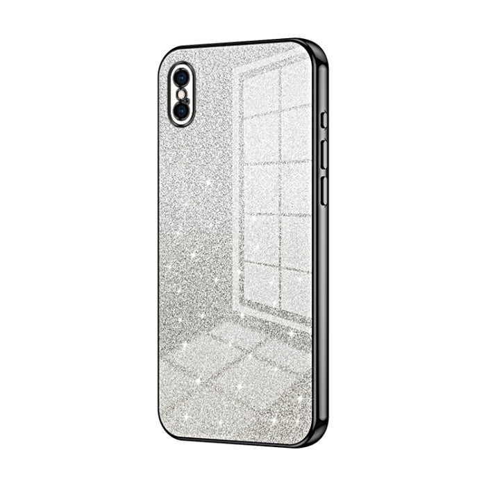 Caja de teléfono galvanizada con polvo de brillo degradado, For iPhone 11 Pro Max, For iPhone 11, For iPhone 11 Pro, For iPhone X / XS, For iPhone XR, For iPhone XS Max, For iPhone 8 Plus / 7 Plus