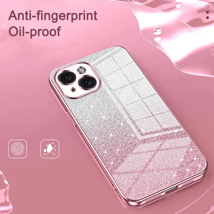 Caja de teléfono galvanizada con polvo de brillo degradado, For iPhone 11 Pro Max, For iPhone 11, For iPhone 11 Pro, For iPhone X / XS, For iPhone XR, For iPhone XS Max, For iPhone 8 Plus / 7 Plus