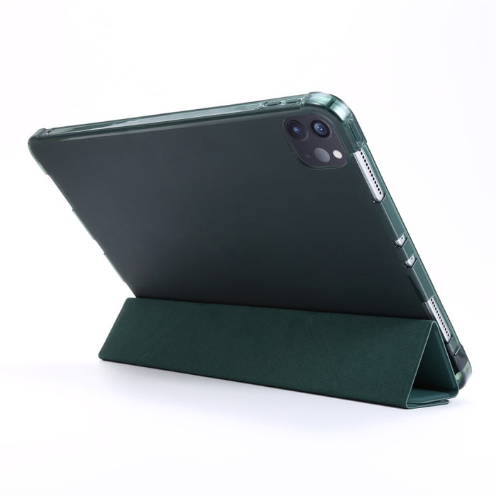Estuche de cuero de PU con tapa horizontal plegable múltiple + estuche de TPU a prueba de golpes con soporte y ranura para bolígrafo