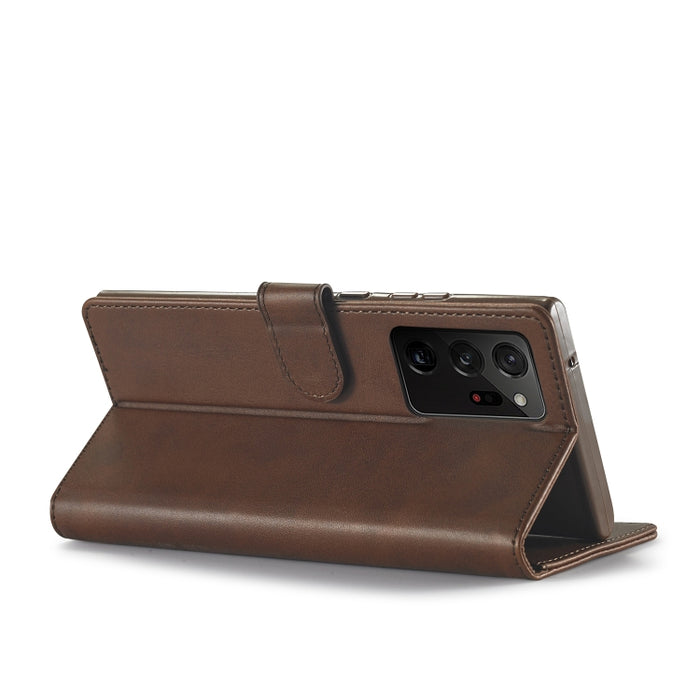 LC.IMEEKE Estuche de cuero con tapa horizontal con textura de becerro, con soporte y ranuras para tarjetas y billetera, For Xiaomi Redmi 9, For Samsung Galaxy A21s, For Samsung Galaxy Note 20, For Samsung Galaxy Note 20 Ultra, For Xiaomi Redmi Note 9
