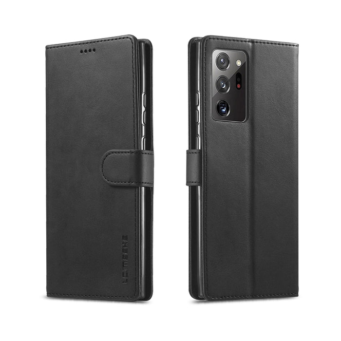 LC.IMEEKE Estuche de cuero con tapa horizontal con textura de becerro, con soporte y ranuras para tarjetas y billetera, For Xiaomi Redmi 9, For Samsung Galaxy A21s, For Samsung Galaxy Note 20, For Samsung Galaxy Note 20 Ultra, For Xiaomi Redmi Note 9