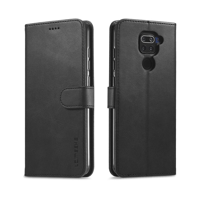 LC.IMEEKE Estuche de cuero con tapa horizontal con textura de becerro, con soporte y ranuras para tarjetas y billetera, For Xiaomi Redmi 9, For Samsung Galaxy A21s, For Samsung Galaxy Note 20, For Samsung Galaxy Note 20 Ultra, For Xiaomi Redmi Note 9