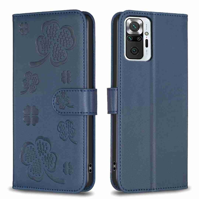 Funda para teléfono de cuero con relieve de cuatro hojas, For Xiaomi Mi 11 Lite, For Xiaomi Redmi Note 10 4G / 10S, For Xiaomi Redmi Note 10 Pro, For Xiaomi Poco M3, For Xiaomi Redmi K30S, For Xiaomi Mi 10T Lite, For Xiaomi Poco X3, For Xiaomi Redmi 9A...