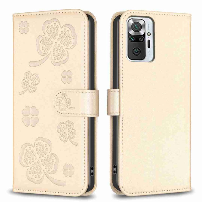 Funda para teléfono de cuero con relieve de cuatro hojas, For Xiaomi Mi 11 Lite, For Xiaomi Redmi Note 10 4G / 10S, For Xiaomi Redmi Note 10 Pro, For Xiaomi Poco M3, For Xiaomi Redmi K30S, For Xiaomi Mi 10T Lite, For Xiaomi Poco X3, For Xiaomi Redmi 9A...