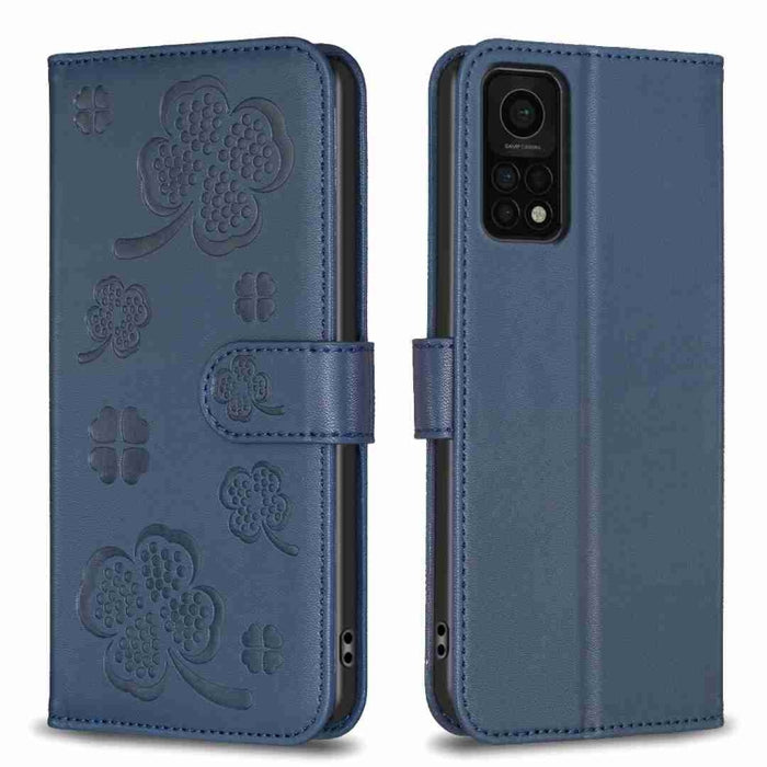 Funda para teléfono de cuero con relieve de cuatro hojas, For Xiaomi Mi 11 Lite, For Xiaomi Redmi Note 10 4G / 10S, For Xiaomi Redmi Note 10 Pro, For Xiaomi Poco M3, For Xiaomi Redmi K30S, For Xiaomi Mi 10T Lite, For Xiaomi Poco X3, For Xiaomi Redmi 9A...