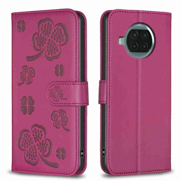 Funda para teléfono de cuero con relieve de cuatro hojas, For Xiaomi Mi 11 Lite, For Xiaomi Redmi Note 10 4G / 10S, For Xiaomi Redmi Note 10 Pro, For Xiaomi Poco M3, For Xiaomi Redmi K30S, For Xiaomi Mi 10T Lite, For Xiaomi Poco X3, For Xiaomi Redmi 9A...