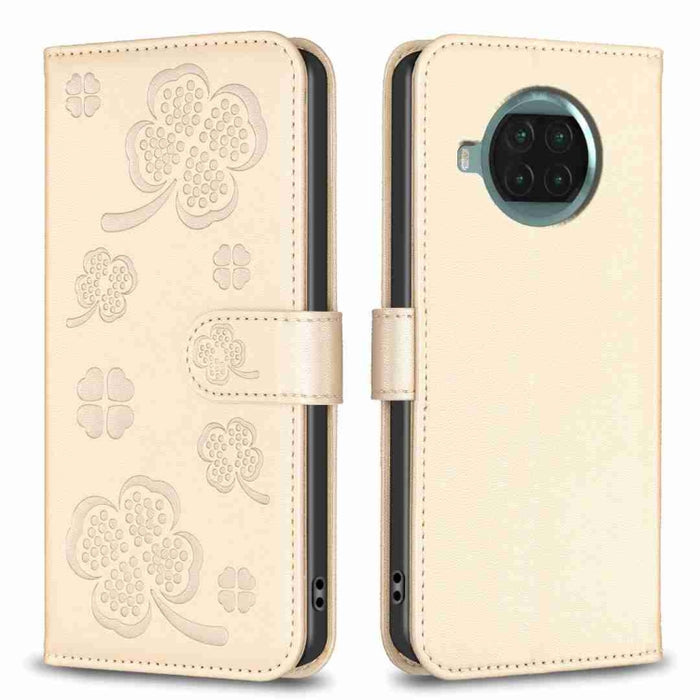 Funda para teléfono de cuero con relieve de cuatro hojas, For Xiaomi Mi 11 Lite, For Xiaomi Redmi Note 10 4G / 10S, For Xiaomi Redmi Note 10 Pro, For Xiaomi Poco M3, For Xiaomi Redmi K30S, For Xiaomi Mi 10T Lite, For Xiaomi Poco X3, For Xiaomi Redmi 9A...