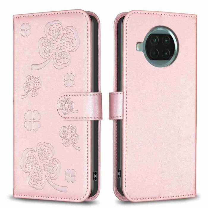 Funda para teléfono de cuero con relieve de cuatro hojas, For Xiaomi Mi 11 Lite, For Xiaomi Redmi Note 10 4G / 10S, For Xiaomi Redmi Note 10 Pro, For Xiaomi Poco M3, For Xiaomi Redmi K30S, For Xiaomi Mi 10T Lite, For Xiaomi Poco X3, For Xiaomi Redmi 9A...