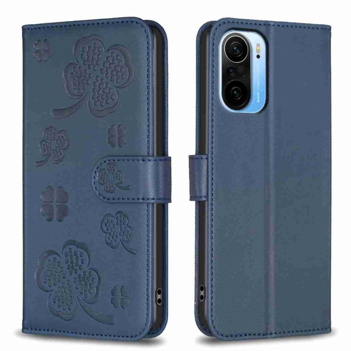 Funda para teléfono de cuero con relieve de cuatro hojas, For Xiaomi Poco C55 / Redmi 12C, For Xiaomi Redmi Note 12 Pro+ 5G Global, For Xiaomi Redmi Note 12 Pro 5G Global, For Xiaomi Redmi Note 12 5G Global, For Xiaomi 13 Lite 5G                       ...
