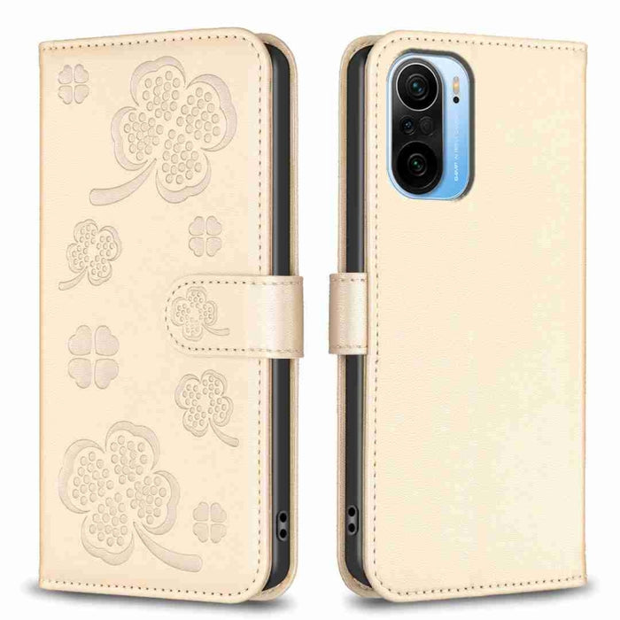 Funda para teléfono de cuero con relieve de cuatro hojas, For Xiaomi Poco C55 / Redmi 12C, For Xiaomi Redmi Note 12 Pro+ 5G Global, For Xiaomi Redmi Note 12 Pro 5G Global, For Xiaomi Redmi Note 12 5G Global, For Xiaomi 13 Lite 5G                       ...