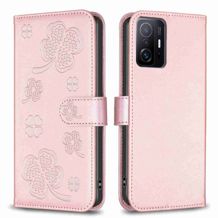 Funda para teléfono de cuero con relieve de cuatro hojas, For Xiaomi Poco C55 / Redmi 12C, For Xiaomi Redmi Note 12 Pro+ 5G Global, For Xiaomi Redmi Note 12 Pro 5G Global, For Xiaomi Redmi Note 12 5G Global, For Xiaomi 13 Lite 5G                       ...