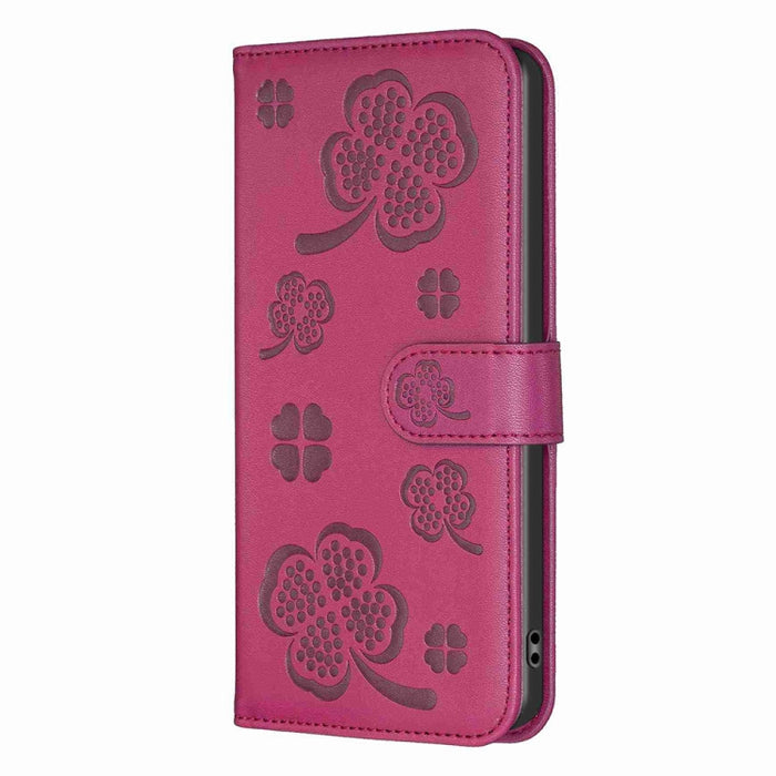 Funda para teléfono de cuero con relieve de cuatro hojas, For Xiaomi Poco C55 / Redmi 12C, For Xiaomi Redmi Note 12 Pro+ 5G Global, For Xiaomi Redmi Note 12 Pro 5G Global, For Xiaomi Redmi Note 12 5G Global, For Xiaomi 13 Lite 5G                       ...