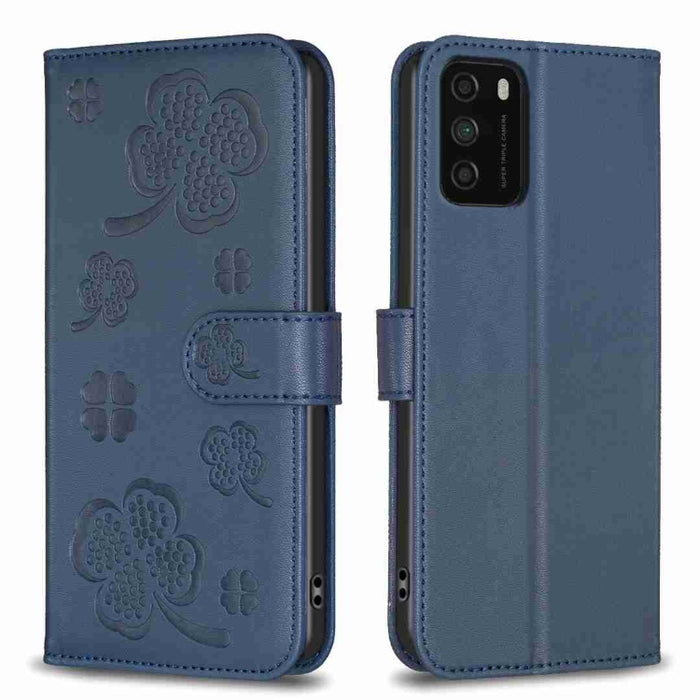 Funda para teléfono de cuero con relieve de cuatro hojas, For Xiaomi Mi 11 Lite, For Xiaomi Redmi Note 10 4G / 10S, For Xiaomi Redmi Note 10 Pro, For Xiaomi Poco M3, For Xiaomi Redmi K30S, For Xiaomi Mi 10T Lite, For Xiaomi Poco X3, For Xiaomi Redmi 9A...