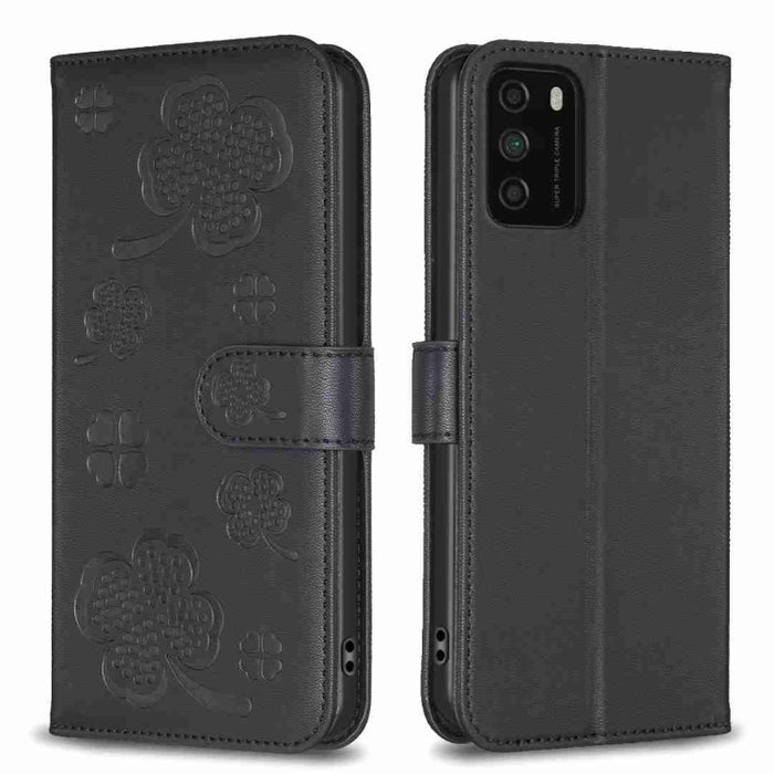 Funda para teléfono de cuero con relieve de cuatro hojas, For Xiaomi Mi 11 Lite, For Xiaomi Redmi Note 10 4G / 10S, For Xiaomi Redmi Note 10 Pro, For Xiaomi Poco M3, For Xiaomi Redmi K30S, For Xiaomi Mi 10T Lite, For Xiaomi Poco X3, For Xiaomi Redmi 9A...