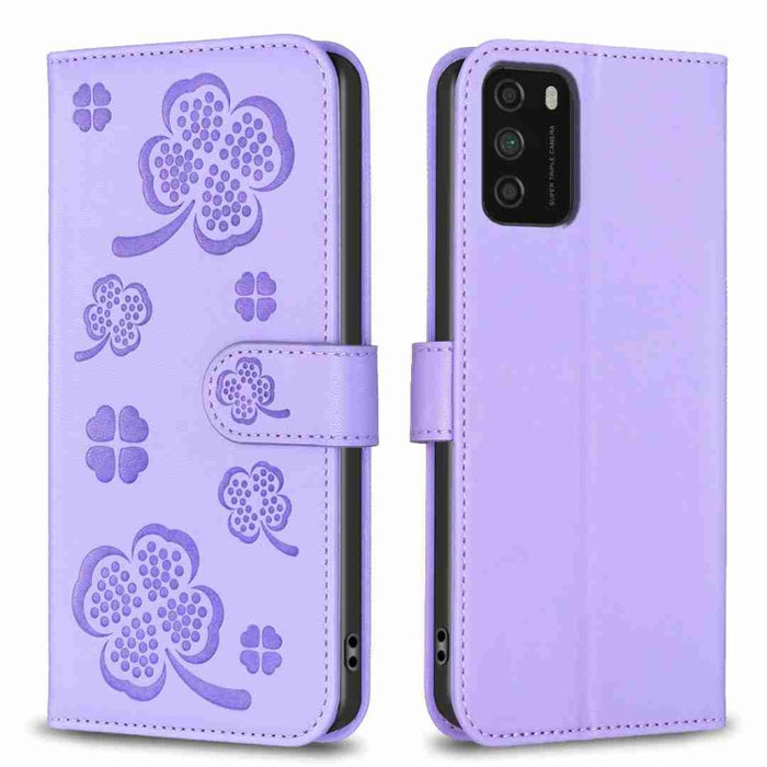 Funda para teléfono de cuero con relieve de cuatro hojas, For Xiaomi Mi 11 Lite, For Xiaomi Redmi Note 10 4G / 10S, For Xiaomi Redmi Note 10 Pro, For Xiaomi Poco M3, For Xiaomi Redmi K30S, For Xiaomi Mi 10T Lite, For Xiaomi Poco X3, For Xiaomi Redmi 9A...