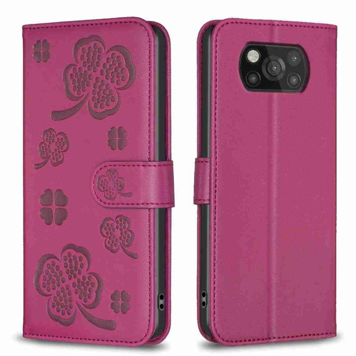 Funda para teléfono de cuero con relieve de cuatro hojas, For Xiaomi Mi 11 Lite, For Xiaomi Redmi Note 10 4G / 10S, For Xiaomi Redmi Note 10 Pro, For Xiaomi Poco M3, For Xiaomi Redmi K30S, For Xiaomi Mi 10T Lite, For Xiaomi Poco X3, For Xiaomi Redmi 9A...