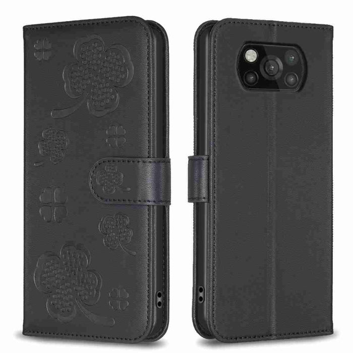 Funda para teléfono de cuero con relieve de cuatro hojas, For Xiaomi Mi 11 Lite, For Xiaomi Redmi Note 10 4G / 10S, For Xiaomi Redmi Note 10 Pro, For Xiaomi Poco M3, For Xiaomi Redmi K30S, For Xiaomi Mi 10T Lite, For Xiaomi Poco X3, For Xiaomi Redmi 9A...