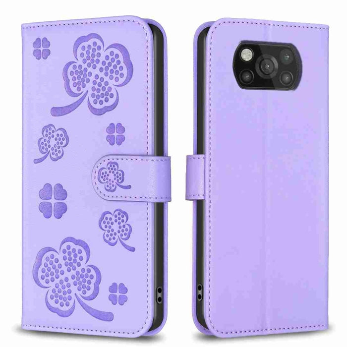 Funda para teléfono de cuero con relieve de cuatro hojas, For Xiaomi Mi 11 Lite, For Xiaomi Redmi Note 10 4G / 10S, For Xiaomi Redmi Note 10 Pro, For Xiaomi Poco M3, For Xiaomi Redmi K30S, For Xiaomi Mi 10T Lite, For Xiaomi Poco X3, For Xiaomi Redmi 9A...