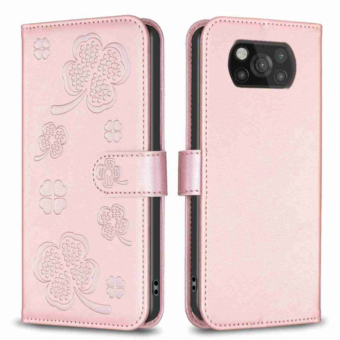 Funda para teléfono de cuero con relieve de cuatro hojas, For Xiaomi Mi 11 Lite, For Xiaomi Redmi Note 10 4G / 10S, For Xiaomi Redmi Note 10 Pro, For Xiaomi Poco M3, For Xiaomi Redmi K30S, For Xiaomi Mi 10T Lite, For Xiaomi Poco X3, For Xiaomi Redmi 9A...