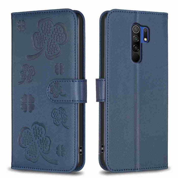 Funda para teléfono de cuero con relieve de cuatro hojas, For Xiaomi Mi 11 Lite, For Xiaomi Redmi Note 10 4G / 10S, For Xiaomi Redmi Note 10 Pro, For Xiaomi Poco M3, For Xiaomi Redmi K30S, For Xiaomi Mi 10T Lite, For Xiaomi Poco X3, For Xiaomi Redmi 9A...