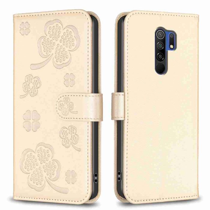 Funda para teléfono de cuero con relieve de cuatro hojas, For Xiaomi Mi 11 Lite, For Xiaomi Redmi Note 10 4G / 10S, For Xiaomi Redmi Note 10 Pro, For Xiaomi Poco M3, For Xiaomi Redmi K30S, For Xiaomi Mi 10T Lite, For Xiaomi Poco X3, For Xiaomi Redmi 9A...