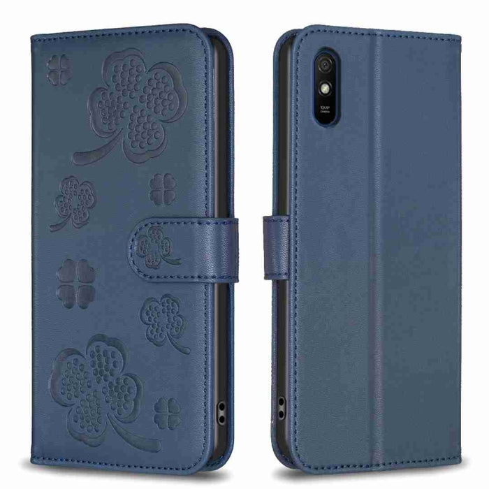 Funda para teléfono de cuero con relieve de cuatro hojas, For Xiaomi Mi 11 Lite, For Xiaomi Redmi Note 10 4G / 10S, For Xiaomi Redmi Note 10 Pro, For Xiaomi Poco M3, For Xiaomi Redmi K30S, For Xiaomi Mi 10T Lite, For Xiaomi Poco X3, For Xiaomi Redmi 9A...