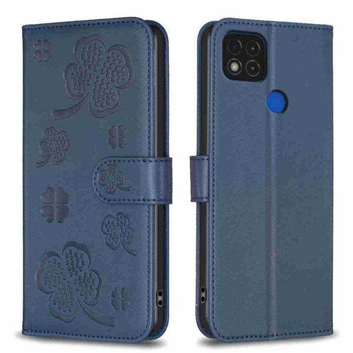 Funda para teléfono de cuero con relieve de cuatro hojas, For Xiaomi Poco C55 / Redmi 12C, For Xiaomi Redmi Note 12 Pro+ 5G Global, For Xiaomi Redmi Note 12 Pro 5G Global, For Xiaomi Redmi Note 12 5G Global, For Xiaomi 13 Lite 5G                       ...