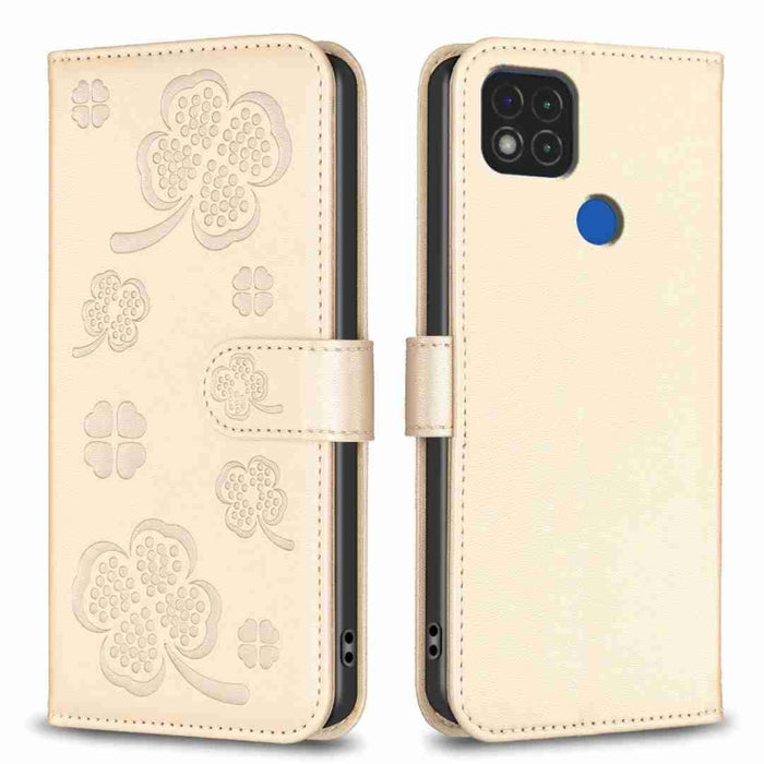 Funda para teléfono de cuero con relieve de cuatro hojas, For Xiaomi Poco C55 / Redmi 12C, For Xiaomi Redmi Note 12 Pro+ 5G Global, For Xiaomi Redmi Note 12 Pro 5G Global, For Xiaomi Redmi Note 12 5G Global, For Xiaomi 13 Lite 5G                       ...