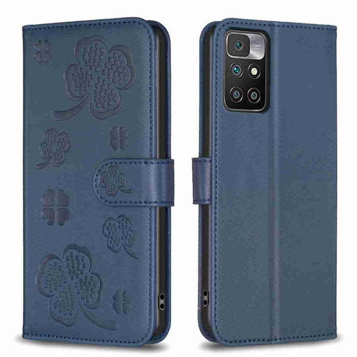 Funda para teléfono de cuero con relieve de cuatro hojas, For Xiaomi Poco C55 / Redmi 12C, For Xiaomi Redmi Note 12 Pro+ 5G Global, For Xiaomi Redmi Note 12 Pro 5G Global, For Xiaomi Redmi Note 12 5G Global, For Xiaomi 13 Lite 5G                       ...