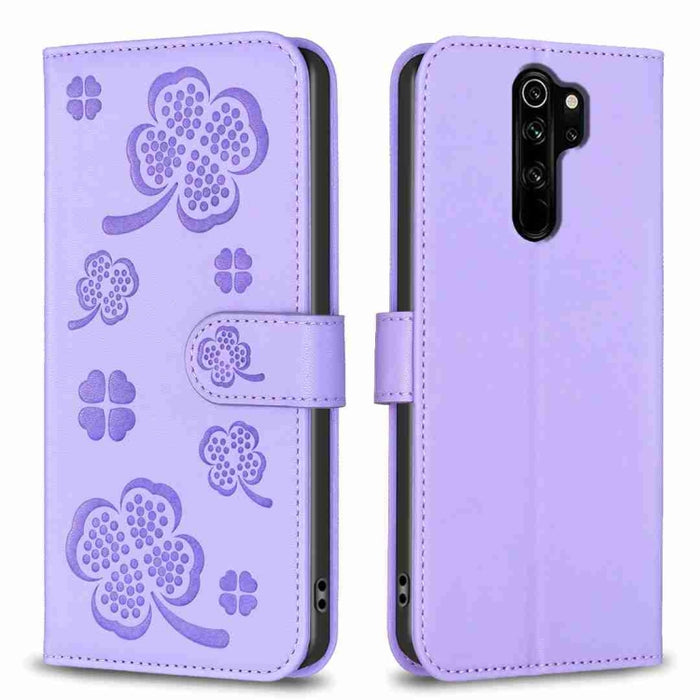 Funda para teléfono de cuero con relieve de cuatro hojas, For Xiaomi Mi 11 Lite, For Xiaomi Redmi Note 10 4G / 10S, For Xiaomi Redmi Note 10 Pro, For Xiaomi Poco M3, For Xiaomi Redmi K30S, For Xiaomi Mi 10T Lite, For Xiaomi Poco X3, For Xiaomi Redmi 9A...