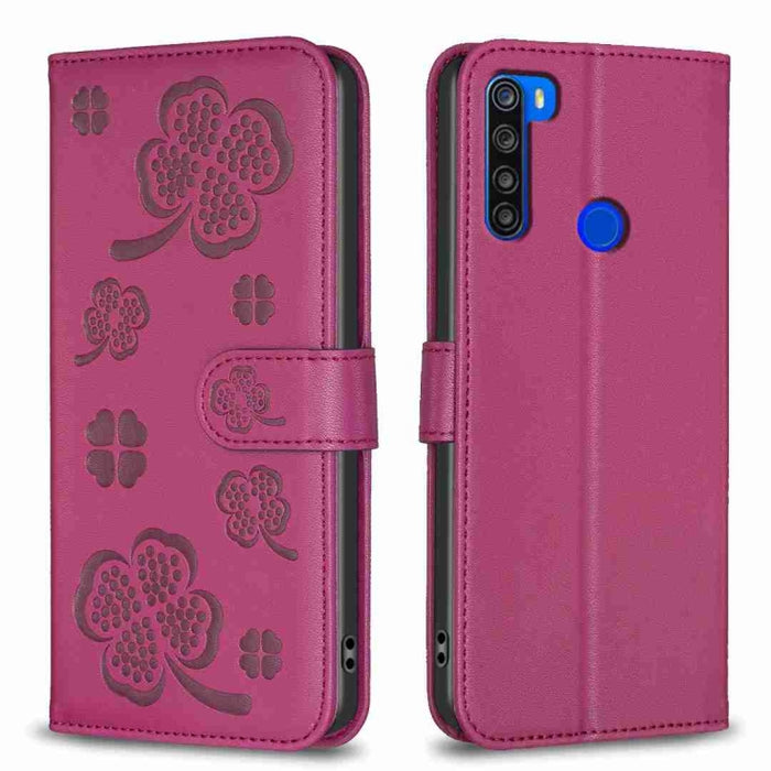 Funda para teléfono de cuero con relieve de cuatro hojas, For Xiaomi Mi 11 Lite, For Xiaomi Redmi Note 10 4G / 10S, For Xiaomi Redmi Note 10 Pro, For Xiaomi Poco M3, For Xiaomi Redmi K30S, For Xiaomi Mi 10T Lite, For Xiaomi Poco X3, For Xiaomi Redmi 9A...