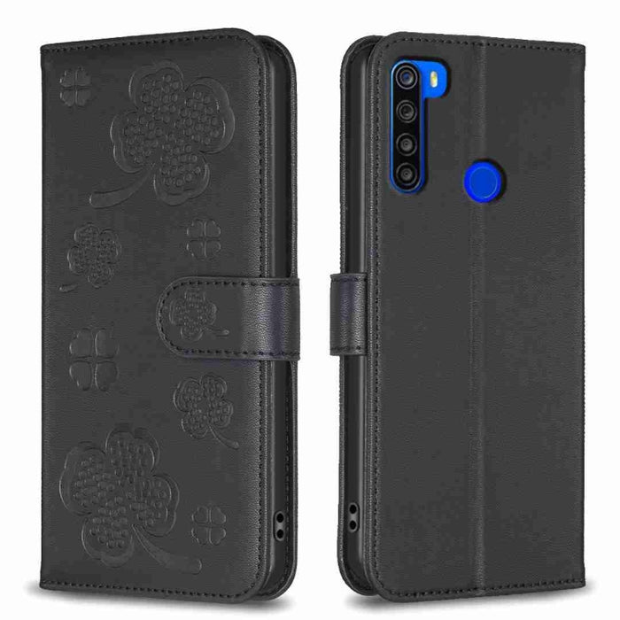 Funda para teléfono de cuero con relieve de cuatro hojas, For Xiaomi Mi 11 Lite, For Xiaomi Redmi Note 10 4G / 10S, For Xiaomi Redmi Note 10 Pro, For Xiaomi Poco M3, For Xiaomi Redmi K30S, For Xiaomi Mi 10T Lite, For Xiaomi Poco X3, For Xiaomi Redmi 9A...