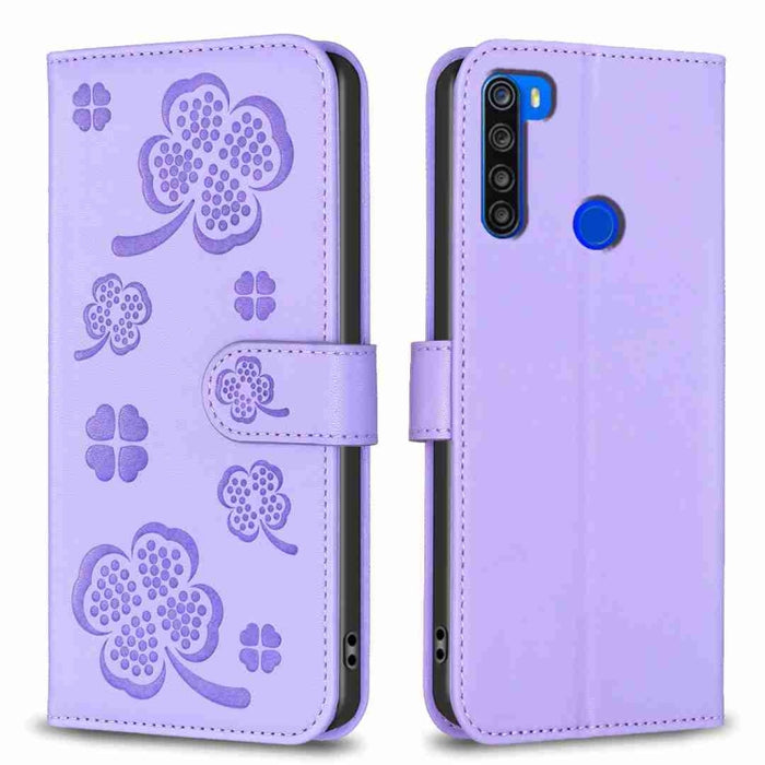 Funda para teléfono de cuero con relieve de cuatro hojas, For Xiaomi Mi 11 Lite, For Xiaomi Redmi Note 10 4G / 10S, For Xiaomi Redmi Note 10 Pro, For Xiaomi Poco M3, For Xiaomi Redmi K30S, For Xiaomi Mi 10T Lite, For Xiaomi Poco X3, For Xiaomi Redmi 9A...