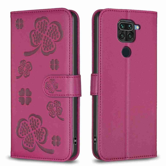 Funda para teléfono de cuero con relieve de cuatro hojas, For Xiaomi Mi 11 Lite, For Xiaomi Redmi Note 10 4G / 10S, For Xiaomi Redmi Note 10 Pro, For Xiaomi Poco M3, For Xiaomi Redmi K30S, For Xiaomi Mi 10T Lite, For Xiaomi Poco X3, For Xiaomi Redmi 9A...