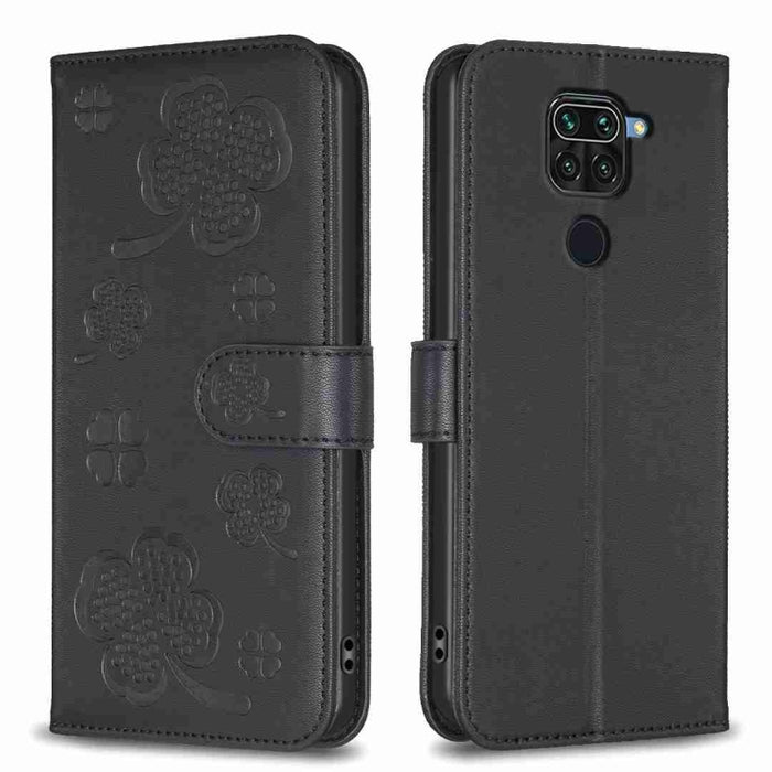 Funda para teléfono de cuero con relieve de cuatro hojas, For Xiaomi Mi 11 Lite, For Xiaomi Redmi Note 10 4G / 10S, For Xiaomi Redmi Note 10 Pro, For Xiaomi Poco M3, For Xiaomi Redmi K30S, For Xiaomi Mi 10T Lite, For Xiaomi Poco X3, For Xiaomi Redmi 9A...