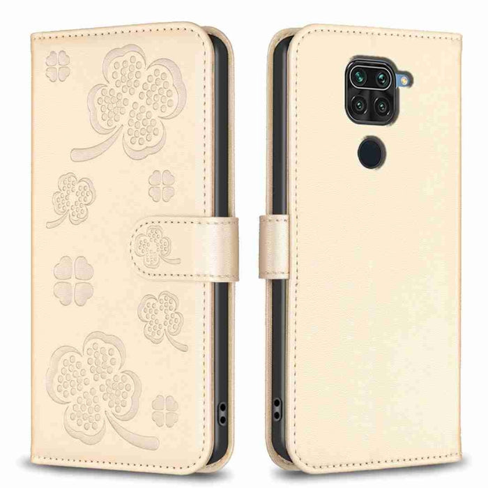 Funda para teléfono de cuero con relieve de cuatro hojas, For Xiaomi Mi 11 Lite, For Xiaomi Redmi Note 10 4G / 10S, For Xiaomi Redmi Note 10 Pro, For Xiaomi Poco M3, For Xiaomi Redmi K30S, For Xiaomi Mi 10T Lite, For Xiaomi Poco X3, For Xiaomi Redmi 9A...