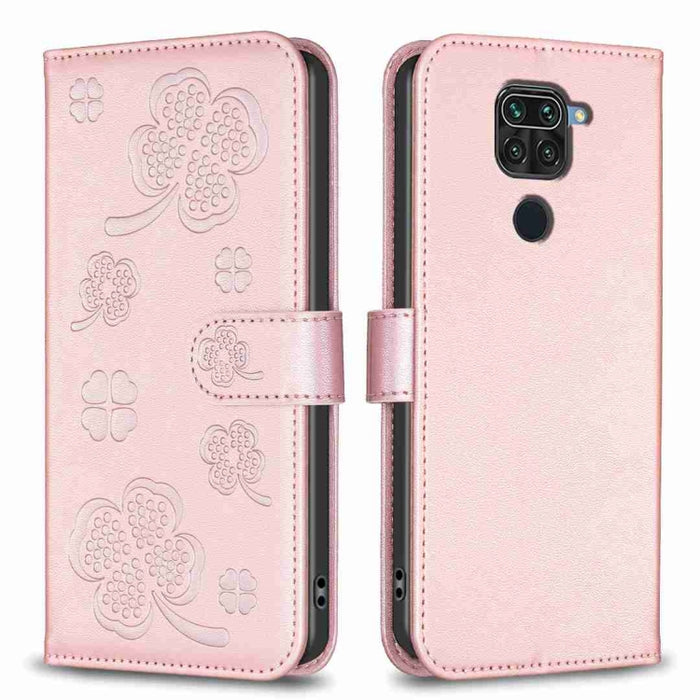 Funda para teléfono de cuero con relieve de cuatro hojas, For Xiaomi Mi 11 Lite, For Xiaomi Redmi Note 10 4G / 10S, For Xiaomi Redmi Note 10 Pro, For Xiaomi Poco M3, For Xiaomi Redmi K30S, For Xiaomi Mi 10T Lite, For Xiaomi Poco X3, For Xiaomi Redmi 9A...