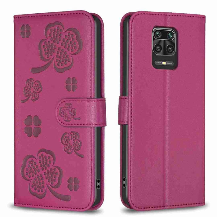 Funda para teléfono de cuero con relieve de cuatro hojas, For Xiaomi Mi 11 Lite, For Xiaomi Redmi Note 10 4G / 10S, For Xiaomi Redmi Note 10 Pro, For Xiaomi Poco M3, For Xiaomi Redmi K30S, For Xiaomi Mi 10T Lite, For Xiaomi Poco X3, For Xiaomi Redmi 9A...
