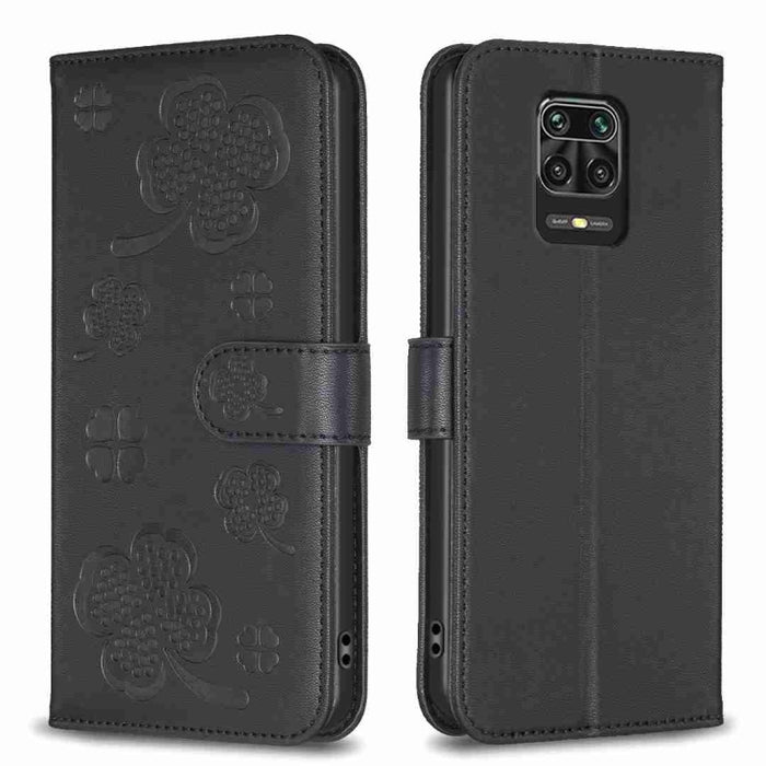 Funda para teléfono de cuero con relieve de cuatro hojas, For Xiaomi Mi 11 Lite, For Xiaomi Redmi Note 10 4G / 10S, For Xiaomi Redmi Note 10 Pro, For Xiaomi Poco M3, For Xiaomi Redmi K30S, For Xiaomi Mi 10T Lite, For Xiaomi Poco X3, For Xiaomi Redmi 9A...