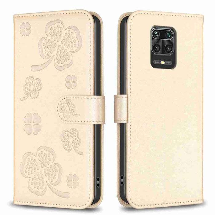 Funda para teléfono de cuero con relieve de cuatro hojas, For Xiaomi Mi 11 Lite, For Xiaomi Redmi Note 10 4G / 10S, For Xiaomi Redmi Note 10 Pro, For Xiaomi Poco M3, For Xiaomi Redmi K30S, For Xiaomi Mi 10T Lite, For Xiaomi Poco X3, For Xiaomi Redmi 9A...