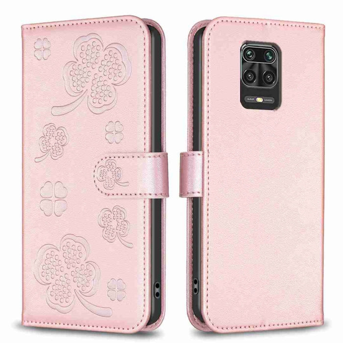 Funda para teléfono de cuero con relieve de cuatro hojas, For Xiaomi Mi 11 Lite, For Xiaomi Redmi Note 10 4G / 10S, For Xiaomi Redmi Note 10 Pro, For Xiaomi Poco M3, For Xiaomi Redmi K30S, For Xiaomi Mi 10T Lite, For Xiaomi Poco X3, For Xiaomi Redmi 9A...