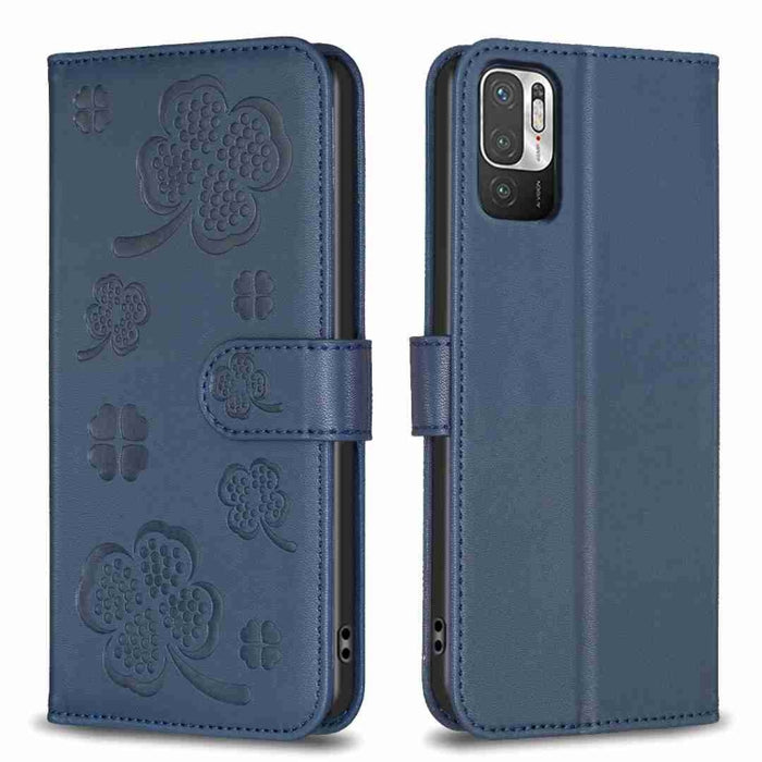 Funda para teléfono de cuero con relieve de cuatro hojas, For Xiaomi Poco C55 / Redmi 12C, For Xiaomi Redmi Note 12 Pro+ 5G Global, For Xiaomi Redmi Note 12 Pro 5G Global, For Xiaomi Redmi Note 12 5G Global, For Xiaomi 13 Lite 5G                       ...