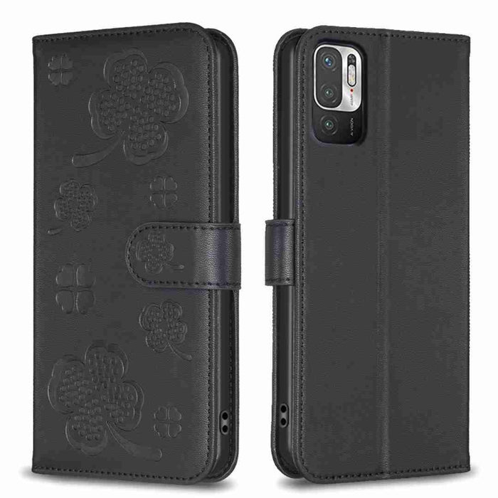 Funda para teléfono de cuero con relieve de cuatro hojas, For Xiaomi Poco C55 / Redmi 12C, For Xiaomi Redmi Note 12 Pro+ 5G Global, For Xiaomi Redmi Note 12 Pro 5G Global, For Xiaomi Redmi Note 12 5G Global, For Xiaomi 13 Lite 5G                       ...