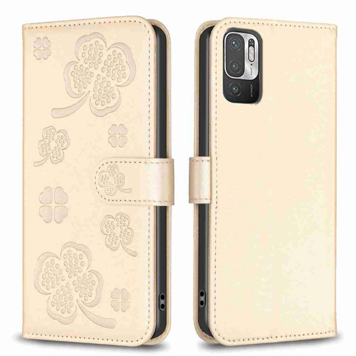 Funda para teléfono de cuero con relieve de cuatro hojas, For Xiaomi Poco C55 / Redmi 12C, For Xiaomi Redmi Note 12 Pro+ 5G Global, For Xiaomi Redmi Note 12 Pro 5G Global, For Xiaomi Redmi Note 12 5G Global, For Xiaomi 13 Lite 5G                       ...