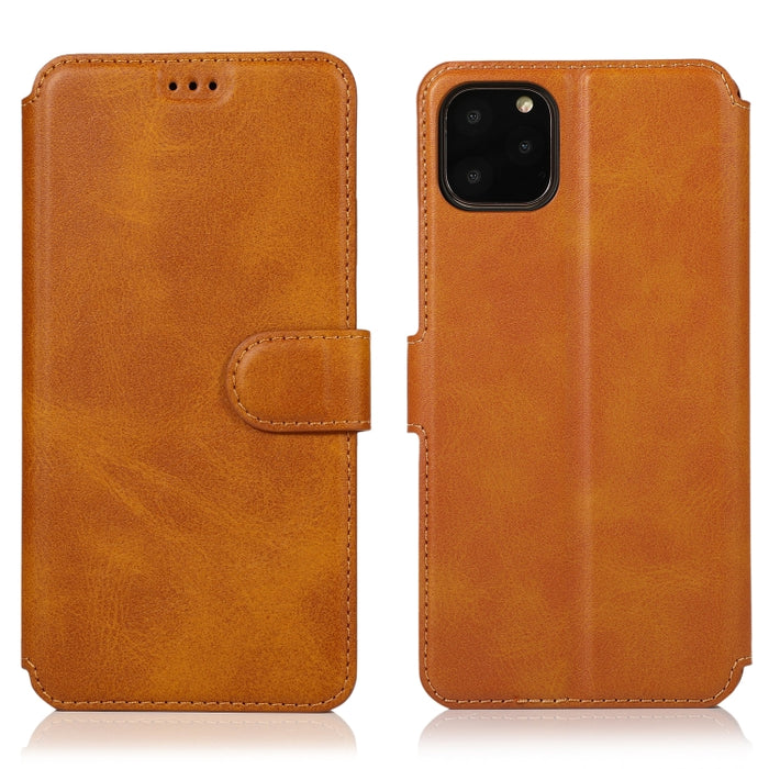 Funda de cuero con tapa horizontal y hebilla magnética con textura de becerro, con soporte y ranuras para tarjetas, billetera y marco de fotos