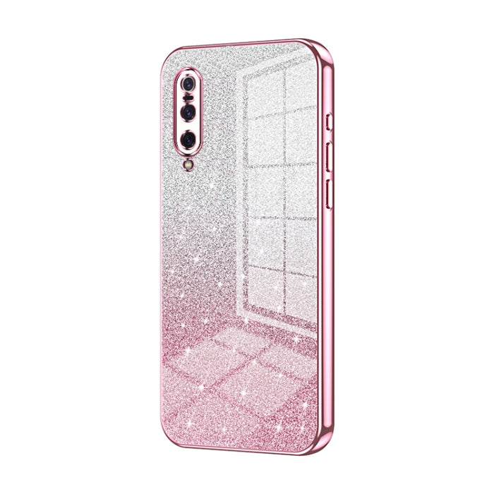 Caja de teléfono galvanizada con polvo de brillo degradado, For Xiaomi Mi 10 Ultra, For Xiaomi Mi 10 Pro 5G, For Xiaomi Mi 10 5G, For Xiaomi Mi CC9 Pro / Mi Note 10, For Xiaomi Mi CC9e / Mi A3, For Xiaomi Mi 9