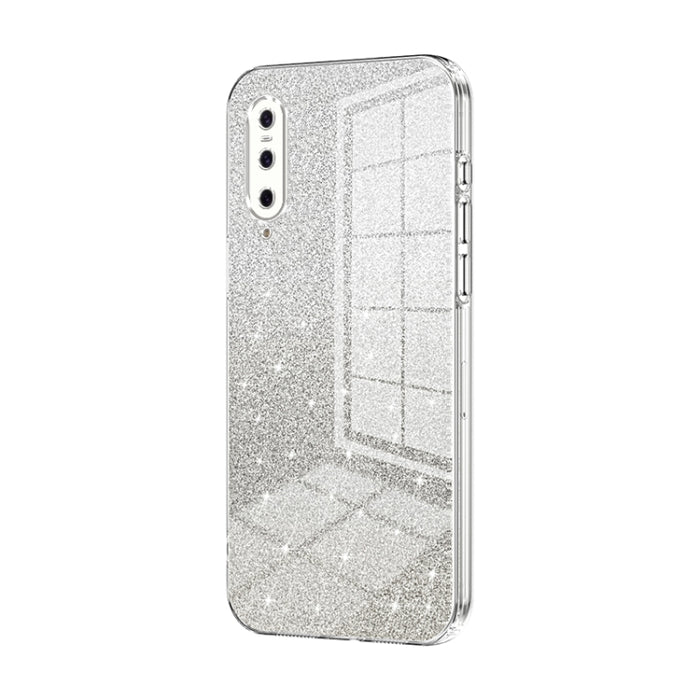 Caja de teléfono galvanizada con polvo de brillo degradado, For Xiaomi Mi 10 Ultra, For Xiaomi Mi 10 Pro 5G, For Xiaomi Mi 10 5G, For Xiaomi Mi CC9 Pro / Mi Note 10, For Xiaomi Mi CC9e / Mi A3, For Xiaomi Mi 9