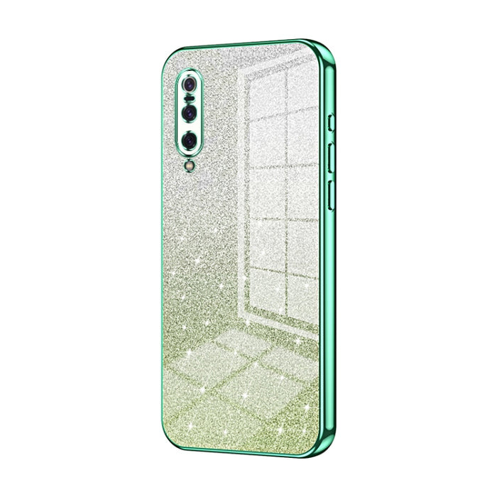Caja de teléfono galvanizada con polvo de brillo degradado, For Xiaomi Mi 10 Ultra, For Xiaomi Mi 10 Pro 5G, For Xiaomi Mi 10 5G, For Xiaomi Mi CC9 Pro / Mi Note 10, For Xiaomi Mi CC9e / Mi A3, For Xiaomi Mi 9