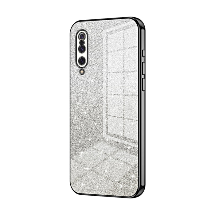 Caja de teléfono galvanizada con polvo de brillo degradado, For Xiaomi Mi 10 Ultra, For Xiaomi Mi 10 Pro 5G, For Xiaomi Mi 10 5G, For Xiaomi Mi CC9 Pro / Mi Note 10, For Xiaomi Mi CC9e / Mi A3, For Xiaomi Mi 9